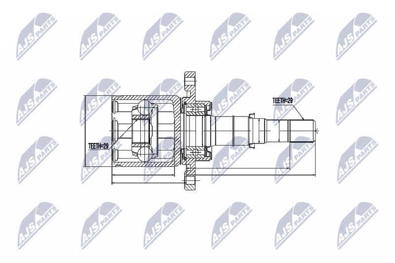 NPW-NS-045 ШРУС внутренний NISSAN Qashqai