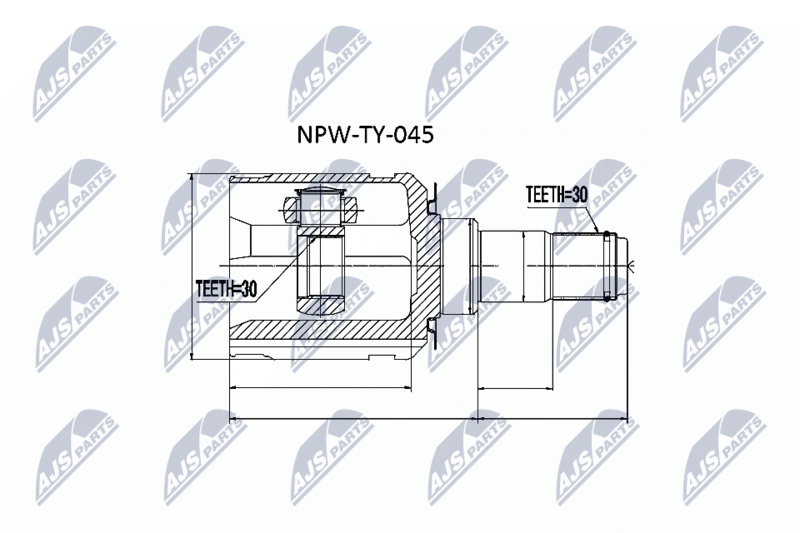 NTY NPWTY045 ШРУС