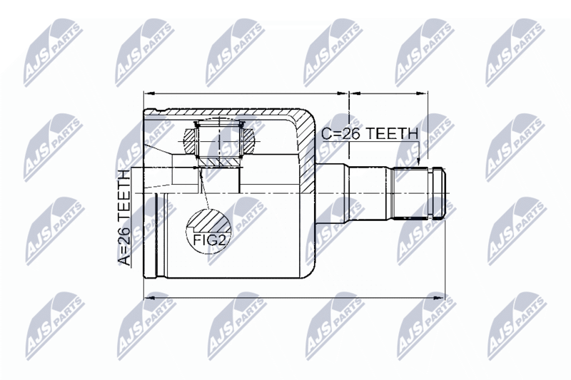NPW-VV-003 ШРУС НАРУЖНЫЙ VOLVO S40/V50