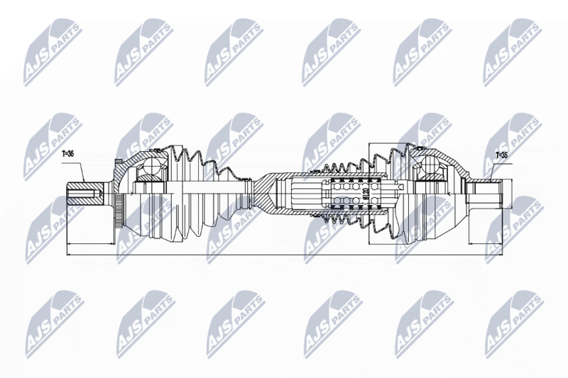 NPW-VV-047 Полуось приводная