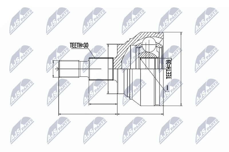 NTY NPZME012 ШРУС НАРУЖНЫЙ MERCEDES GL 164