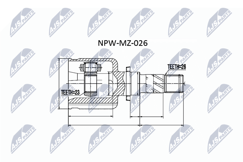 NPW-MZ-026 ШРУС внутр. к кт Mazda 3 BK