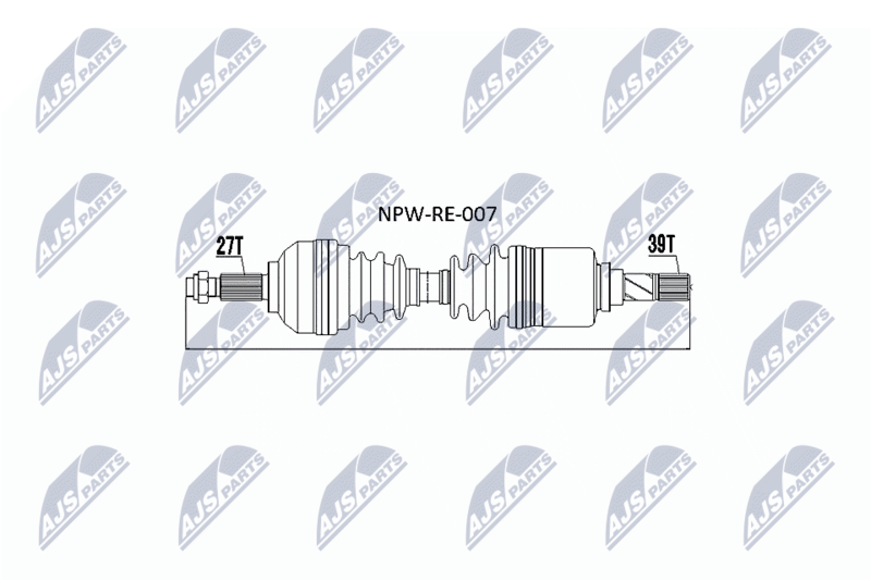 NPW-RE-007 ПОЛУОСЬ RENAULT TRAFFIC III