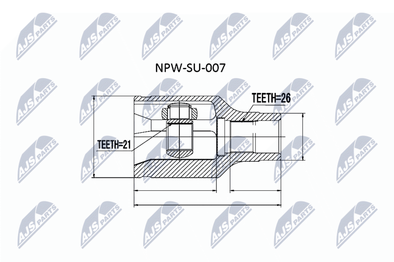 NPW-SU-007 ШРУС НАРУЖНЫЙ SUZUKI LIANA