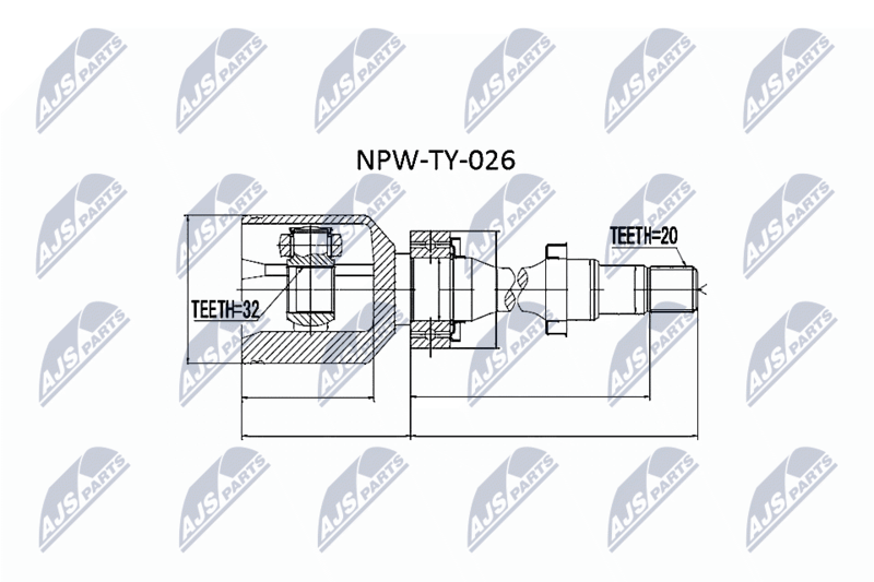 NPW-TY-026 ШРУС внутр. к кт Toyota