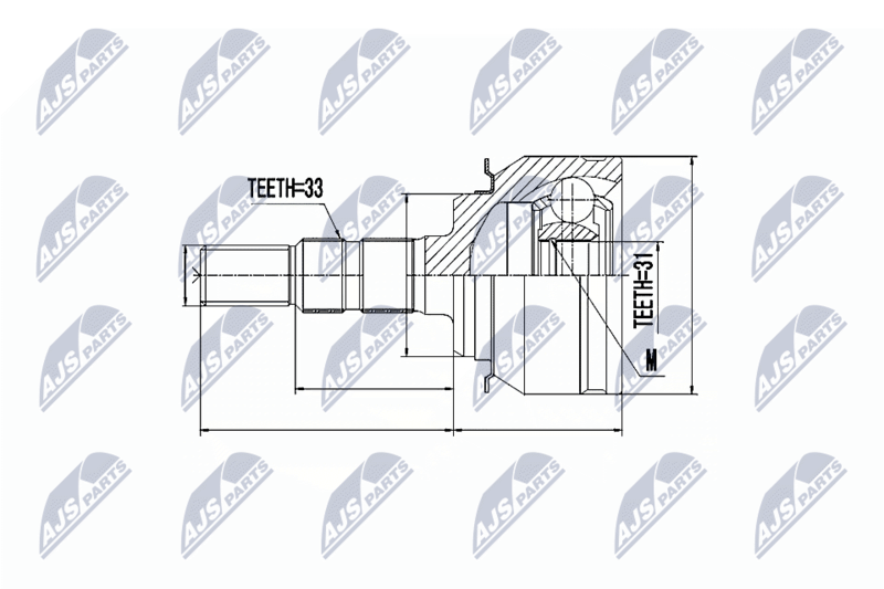 NPZ-DW-008 ШРУС наружн. к кт CHEVROLET