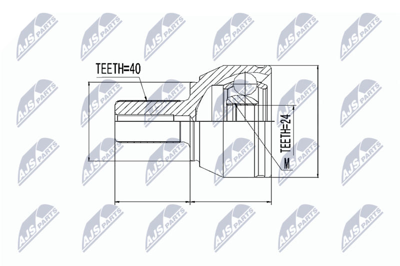NPZ-FR-021 ШРУС НАРУЖНЫЙ FORD MONDEO IV