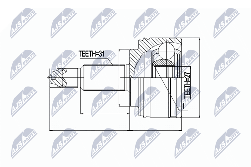 NPZ-RE-041 ШРУС наружный Renault Master,