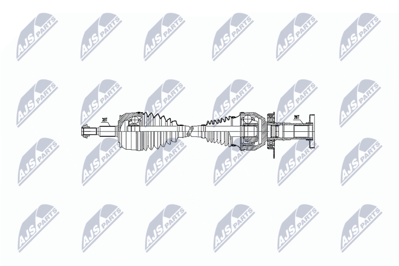 NPW-VW-047 Полуось приводная