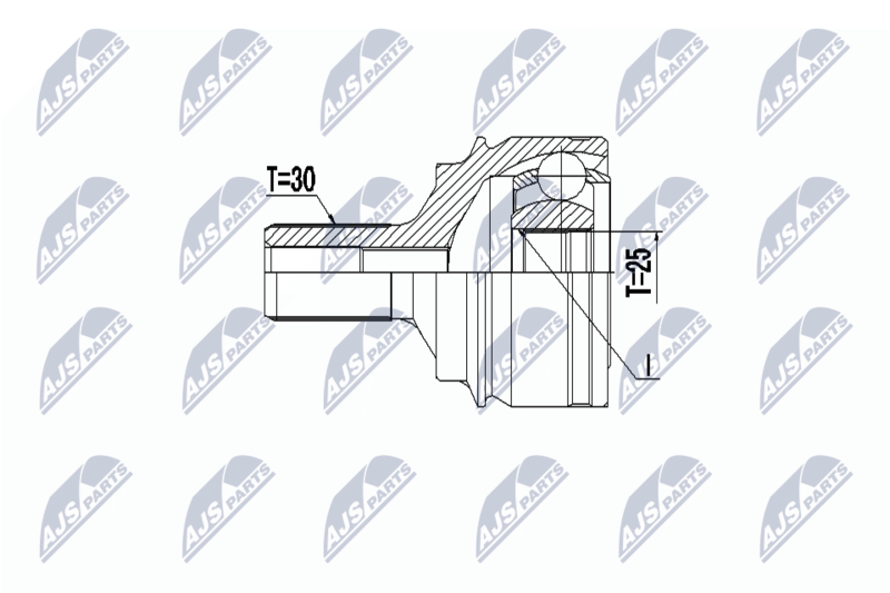 NTY NPZME026 ШРУС наружн. к-кт MB W205 13-,