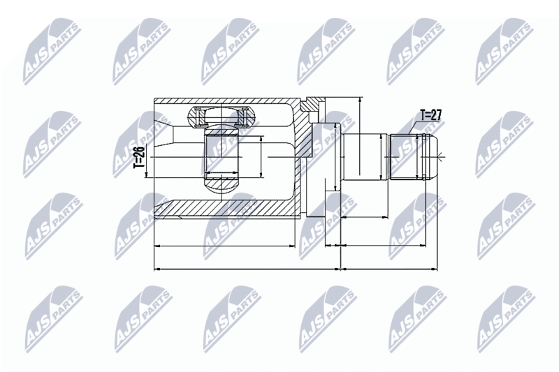 NTY NPWBM017 ШРУС НАРУЖНЫЙ BMW X5 E70 06-,