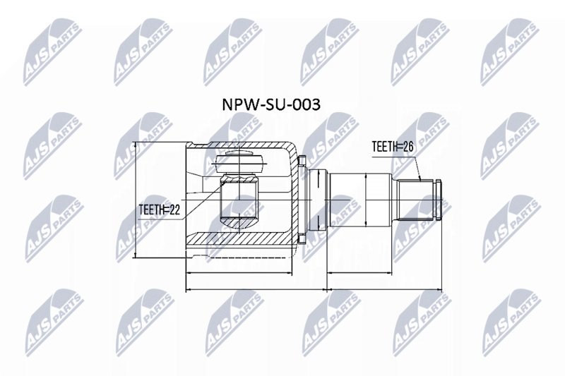 NPW-SU-003 ШРУС внутр. к кт Suzuki Grand
