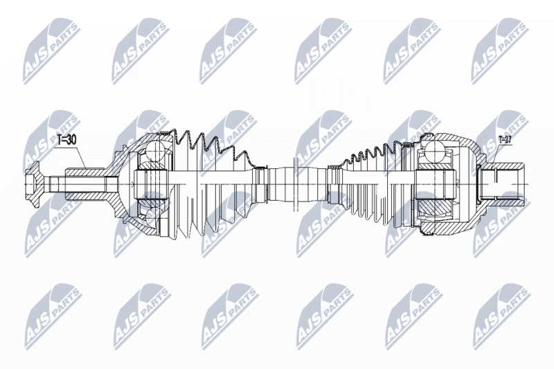 NTY NPWME059 Полуось MB A W176