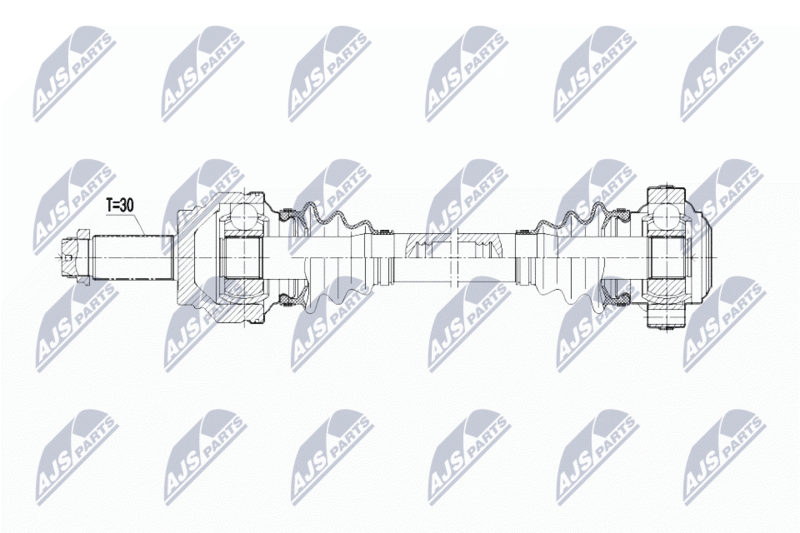 NPW-BM-089 Полуось BMW X5 09 , X6 10 