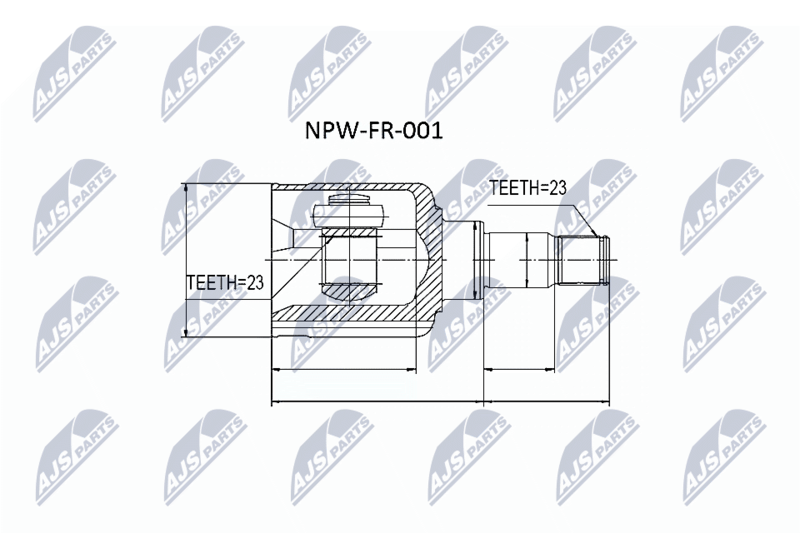 NPW-FR-001 ШРУС НАРУЖНЫЙ FORD C MAX CA/CB