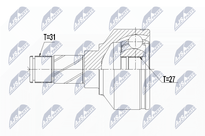 NTY NPWVV106 Шрус внутр. VOLVO XC60