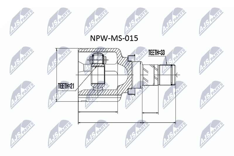 NPW-MS-015 ШРУС внутр. к кт Mitsubishi