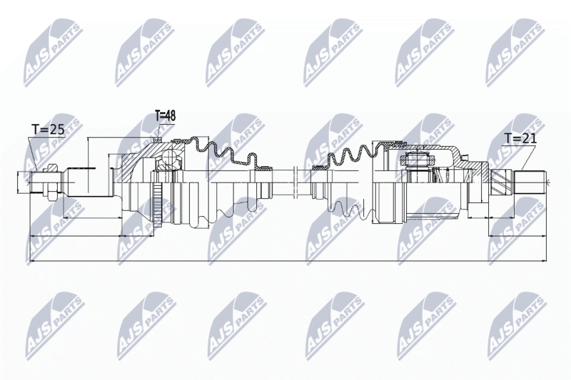 NPW-RE-052 Полуось