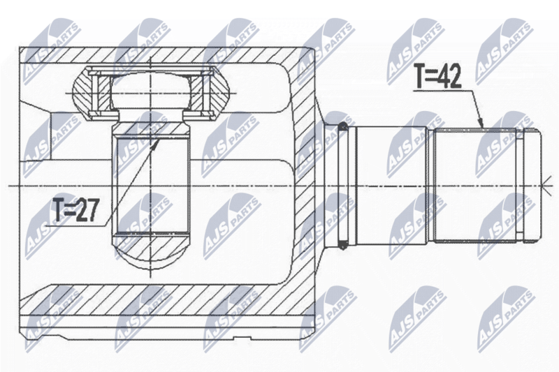 NPW-VW-062 ШРУС внутр. к кт VW CRAFTER