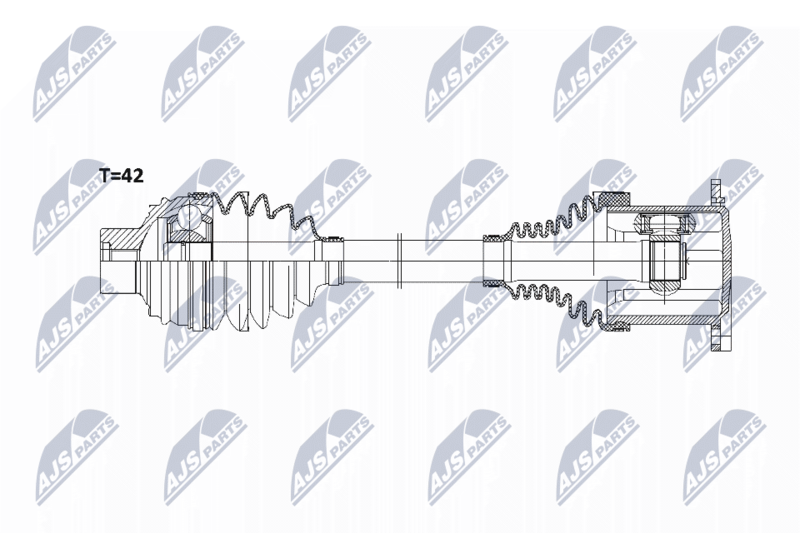 NPW-AU-008 ПОЛУОСЬ AUDI Q5 08 , AUDI A6