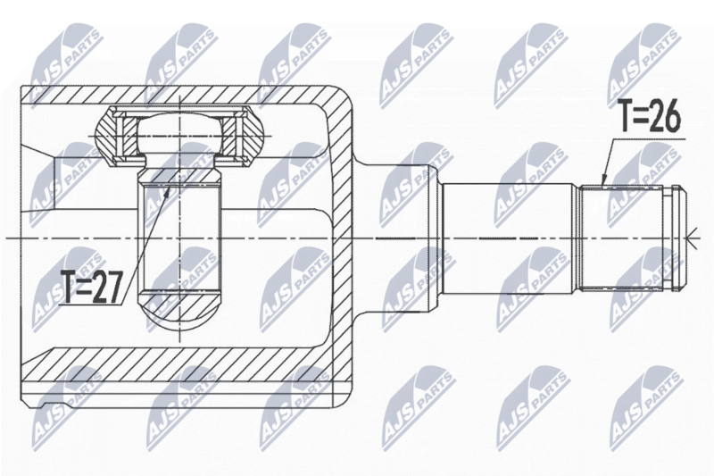 NTY NPWFR058 Шрус: FORD KUGA 2.0TDCI 08-12