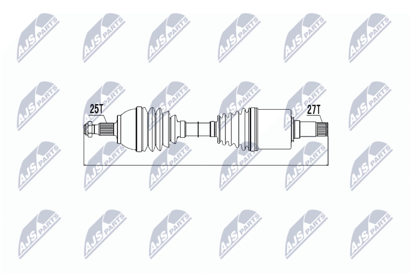 NPW-ME-018 ПОЛУОСЬ MERCEDES A/B KLASA