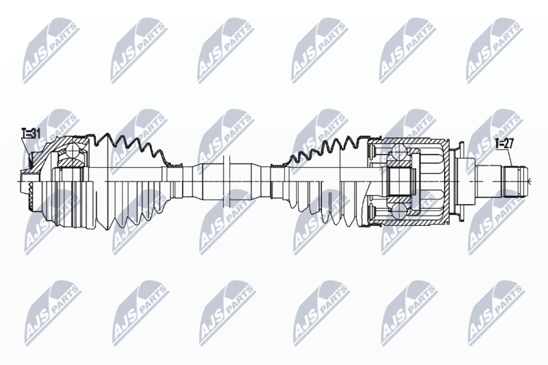 NTY NPWBM182 BMW I3 13-, I3S 17- /ЗАД,ЛЕВ/