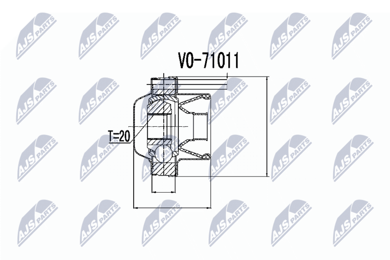 NPW-VV-006 Шрус карданного вала Volvo