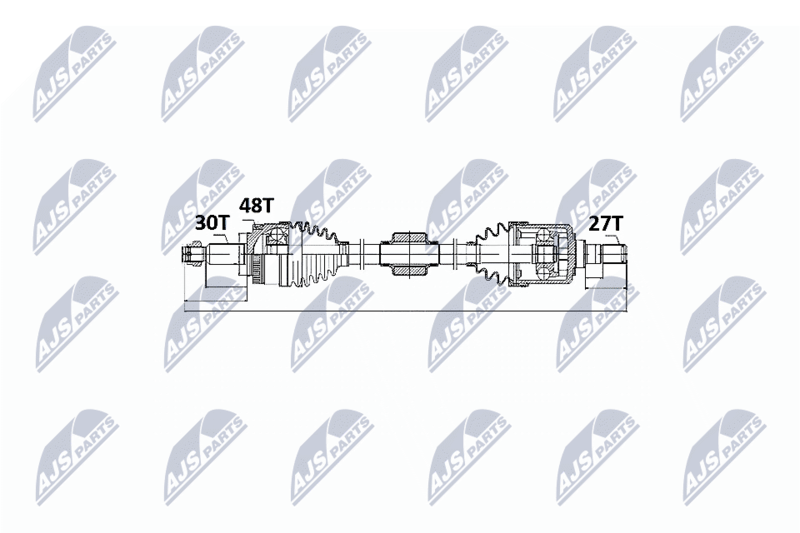 NPW-KA-327 ПОЛУОСЬ KIA SPORTAGE 2.0CRDI