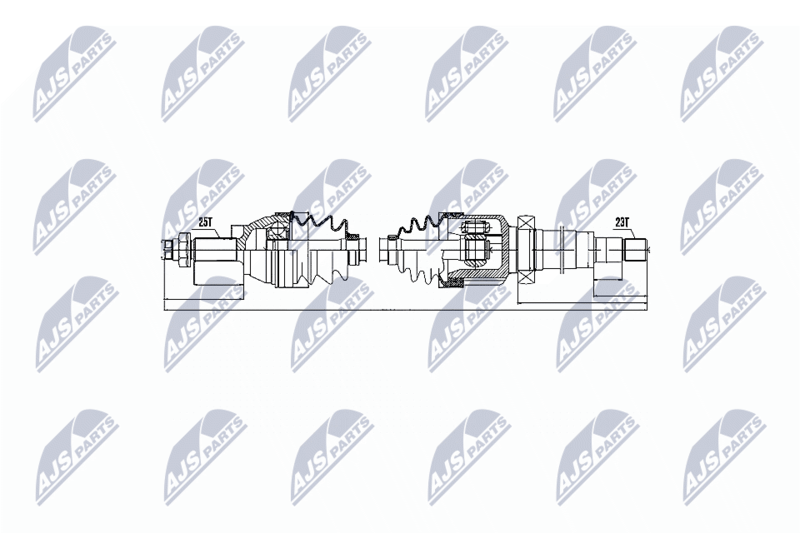 NPW-FR-030 ПОЛУОСЬ FORD FOCUS I