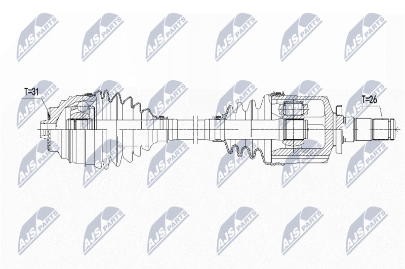 NPW-BM-139 ПОЛУОСЬ BMW X1 F48 SDRIVE 18I