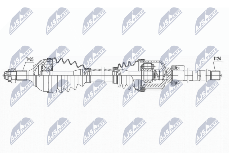 NPW-CT-111 ПОЛУОСЬ CITROEN C ELYSEE