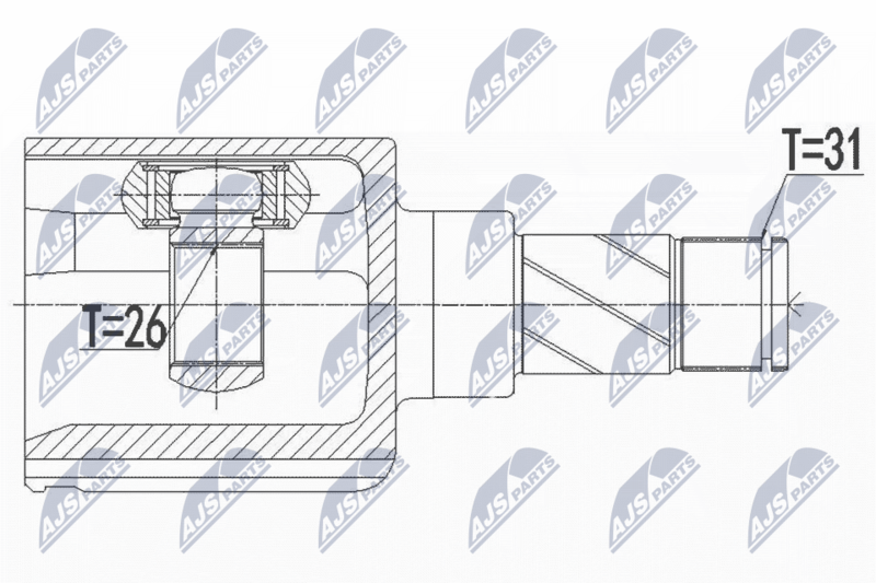 NPW-FR-091 ШРУС внутр. к кт Ford