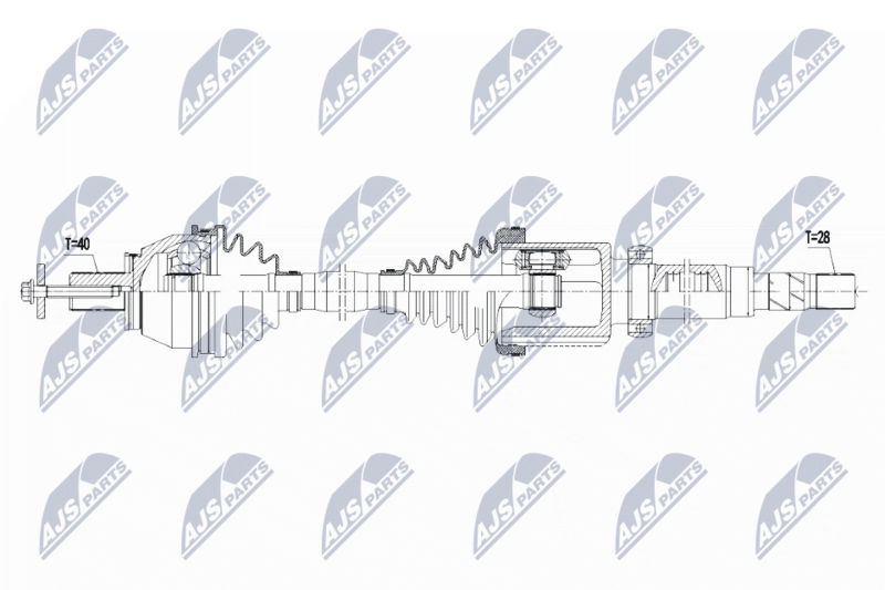 NPW-FR-094 Полуось приводная