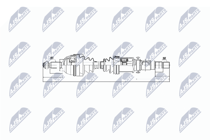 NTY NPWFR056 Вал приводной