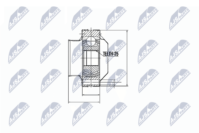 NPW-FT-001 Шрус: FIAT PUNTO 60 1.7D,