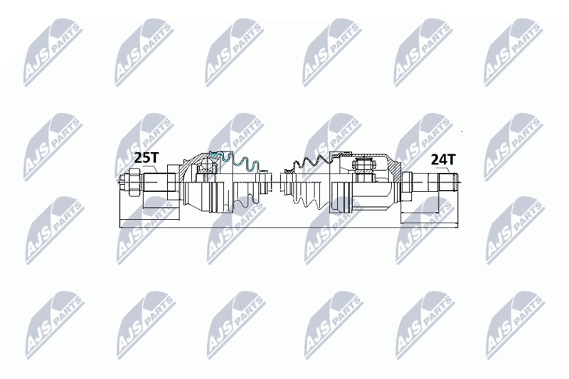 NPW-FT-016 Полуось doblo 1.3mjtd, 1.9jtd