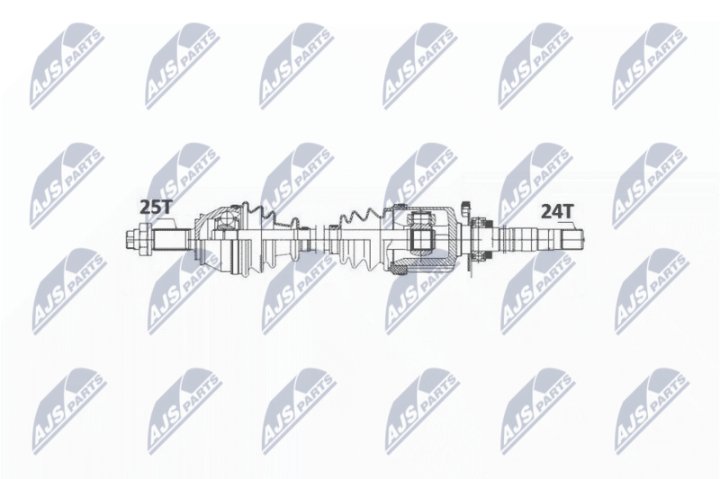 NPW-FT-017 Полуось doblo 1.3mjtd, 1.9jtd