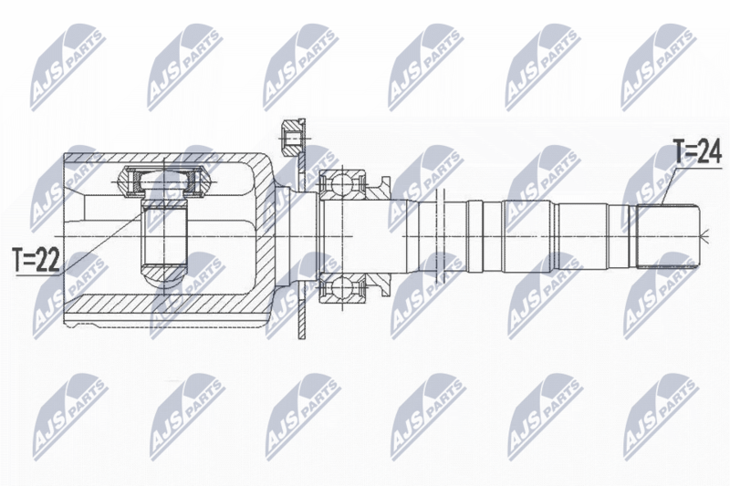 NPW-FT-042 Шрус: FIAT 500X 1.6,1.6D