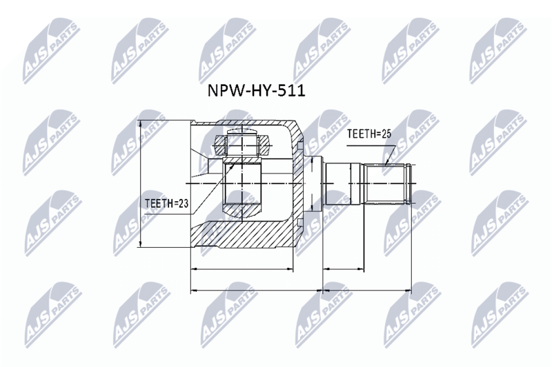 NPW-HY-511 ШРУС НАРУЖНЫЙ HYUNDAI