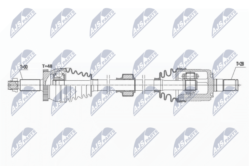NPW-HY-577 Полуось Hyundai TUCSON 2.0CRDI