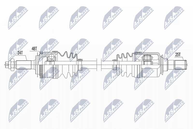 NPW-HY-585 Полуось: HYUNDAI I10 1.0 11 ,