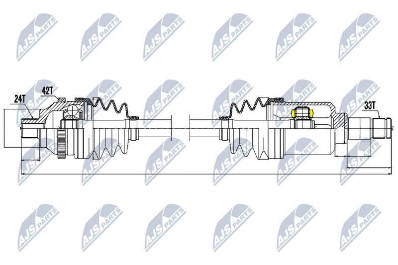 NPW-ME-031 ПОЛУОСЬ SMART FORTWO,
