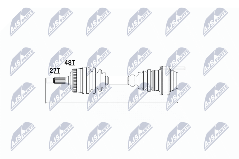 NTY NPWME019 ПОЛУОСЬ MERCEDES VITO 99-03