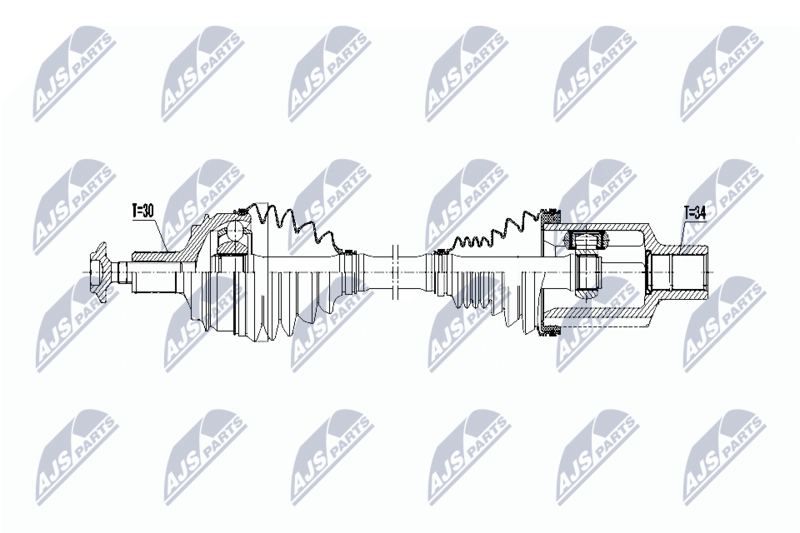 NPW-ME-070 Полуось MB W212/S212 4Matic