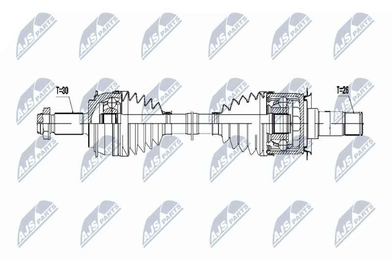 NPW-ME-072 Полуось MB Vito/Viano W639