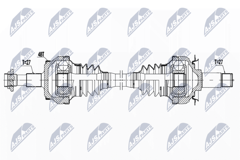 NPW-ME-136 ПОЛУОСЬ MERCEDES E W211/S211