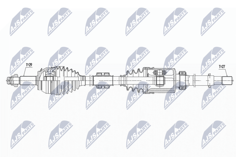 NPW-NS-080 ПОЛУОСЬ NISSAN X TRAIL T32