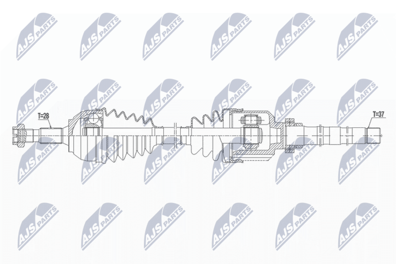 NPW-PE-053 Полуось Peugeot Traveller