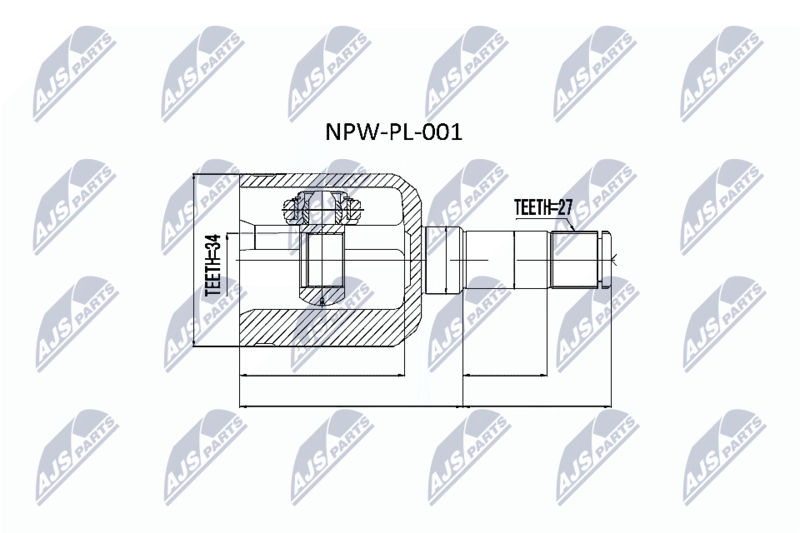 NPW-PL-001 ШРУС ПРИВОДНОЙ (МОСТА)